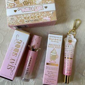 P. Louise Bad B*tch Energy Lip Duo Set Lip Oil & Conditioner Vanilla Latte BNIB